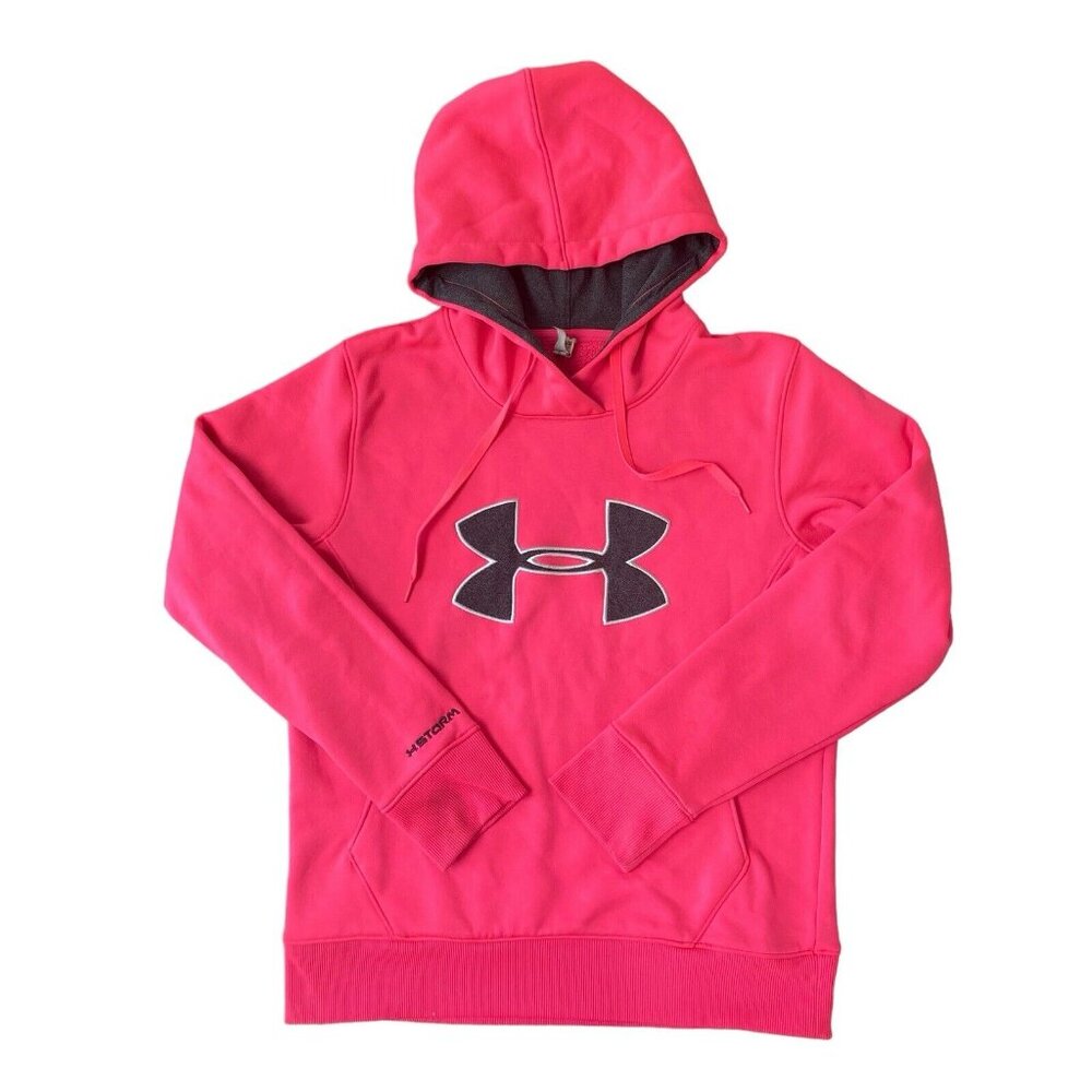Under Armour Storm Hoodie Womens Medium Breast Cancer Awareness Hot Pink *Mark